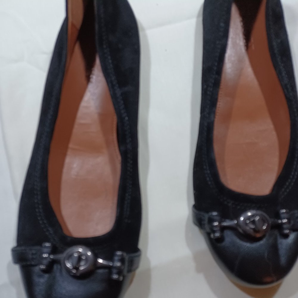 Women's Coach nwb black suede with buckle